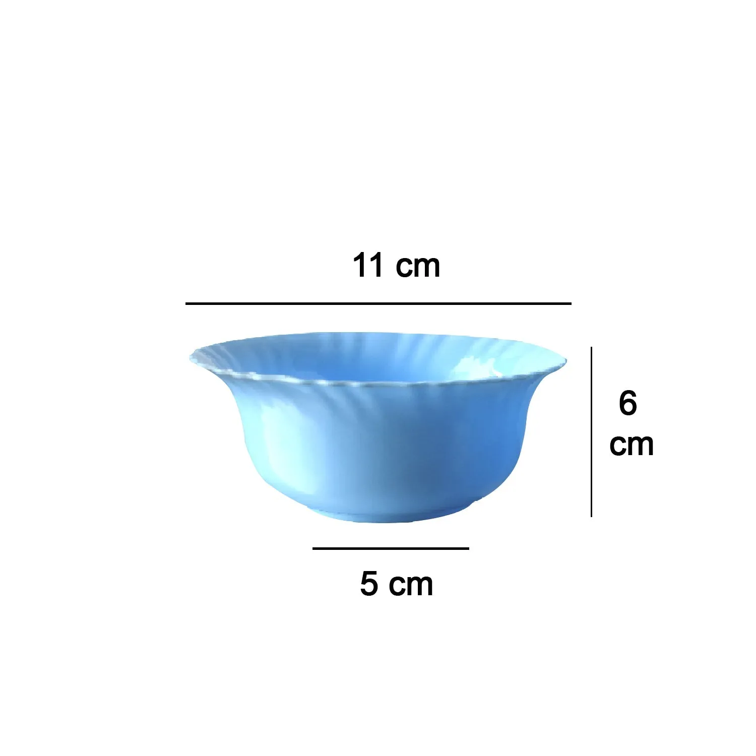 2398 plastic Handmade Katori Serving / Snacks Bowl (Set of 6)