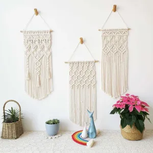 3 Pcs Set Handmade Macrame Wall hanging Tapestry