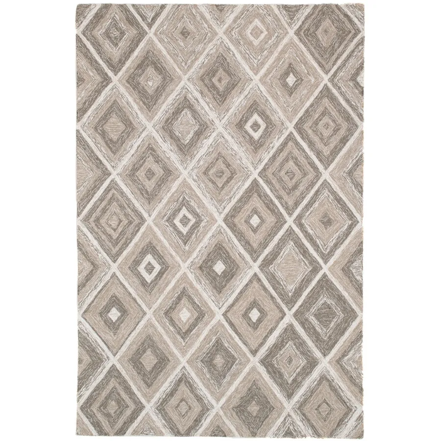 Alexandria Multicolour Beige Diamond P.E.T Indoor Outdoor Area Rug