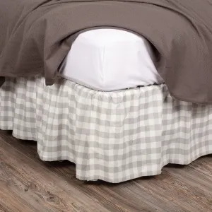 Annie Grey Buffalo Check Bed Skirt