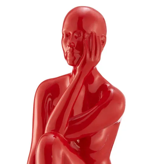 Antoinette Doll Sculpture // Glossy Red