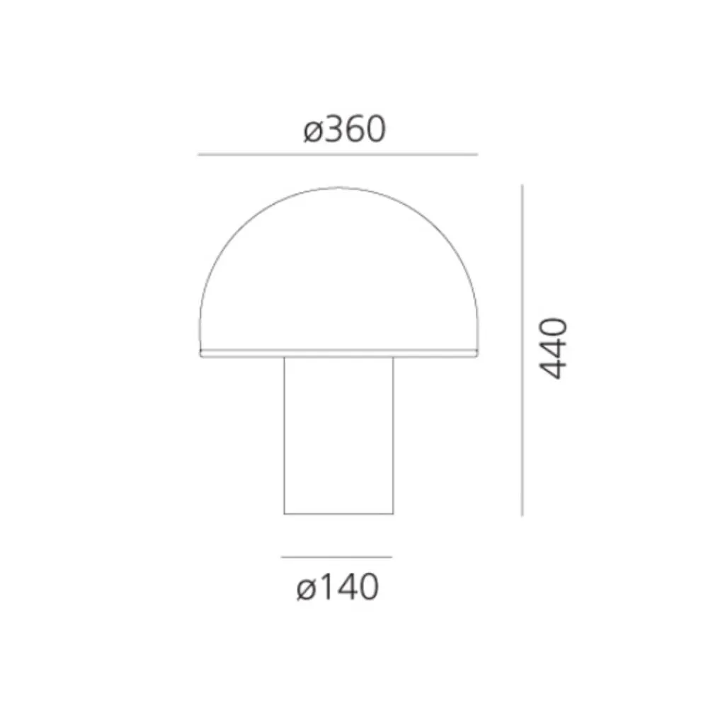 Artemide Onfale Grande table lamp white