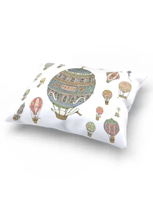 Atelier Choux Paris Satin Cushion Hot Air Balloons30x40cm