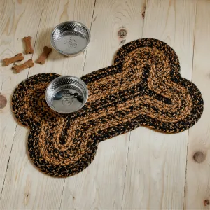 Black & Tan Indoor/Outdoor Medium Bone Rug 15x23