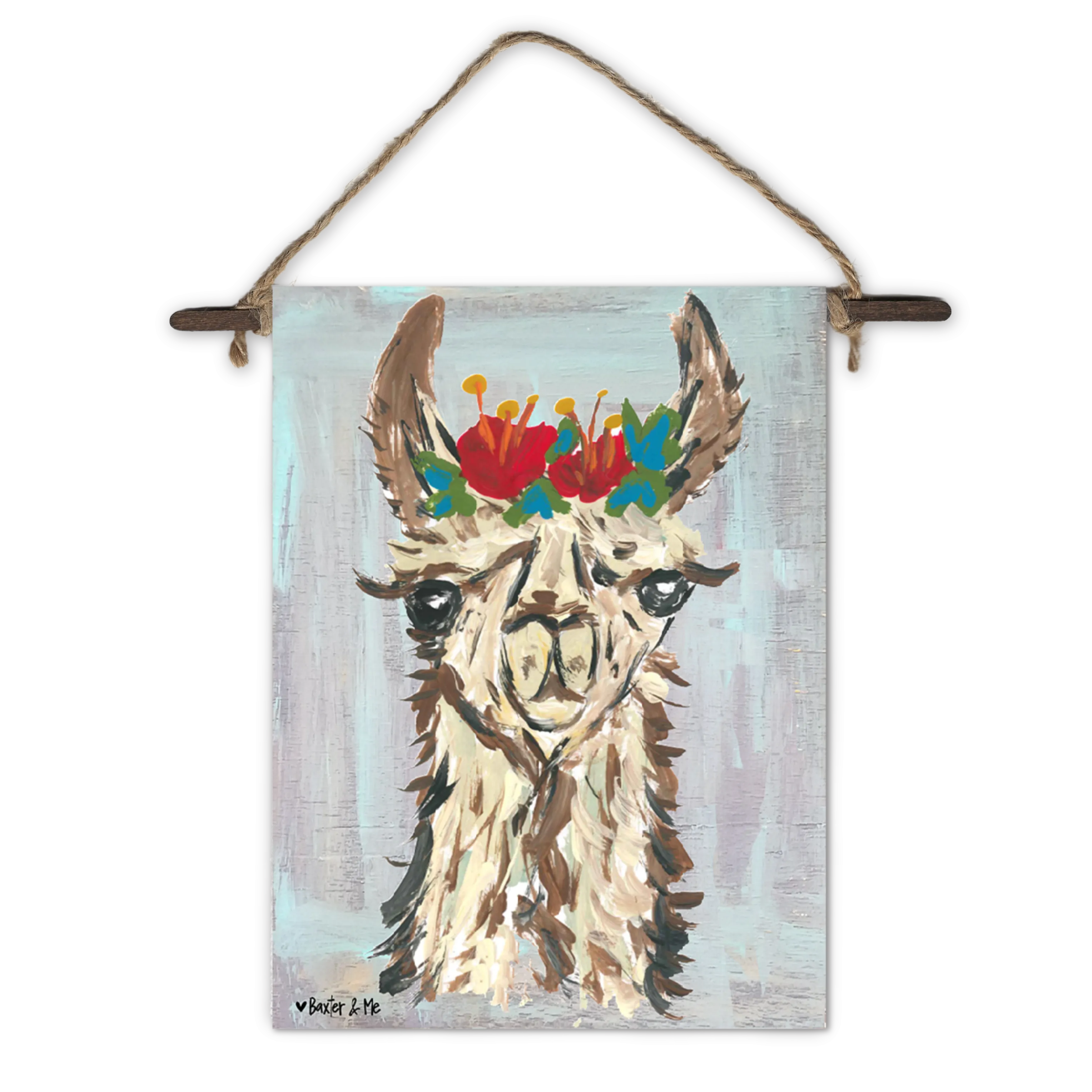 Boho Llama Mini Wall Hanging