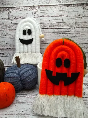 Boo Halloween macrame ghost | macrame ghost | cute Halloween decor | spooky season