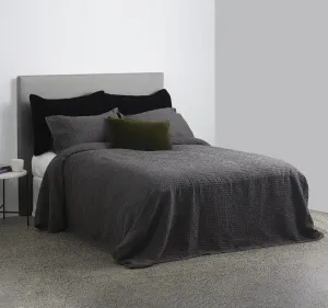 Capsule Bedspread Set Range Charcoal