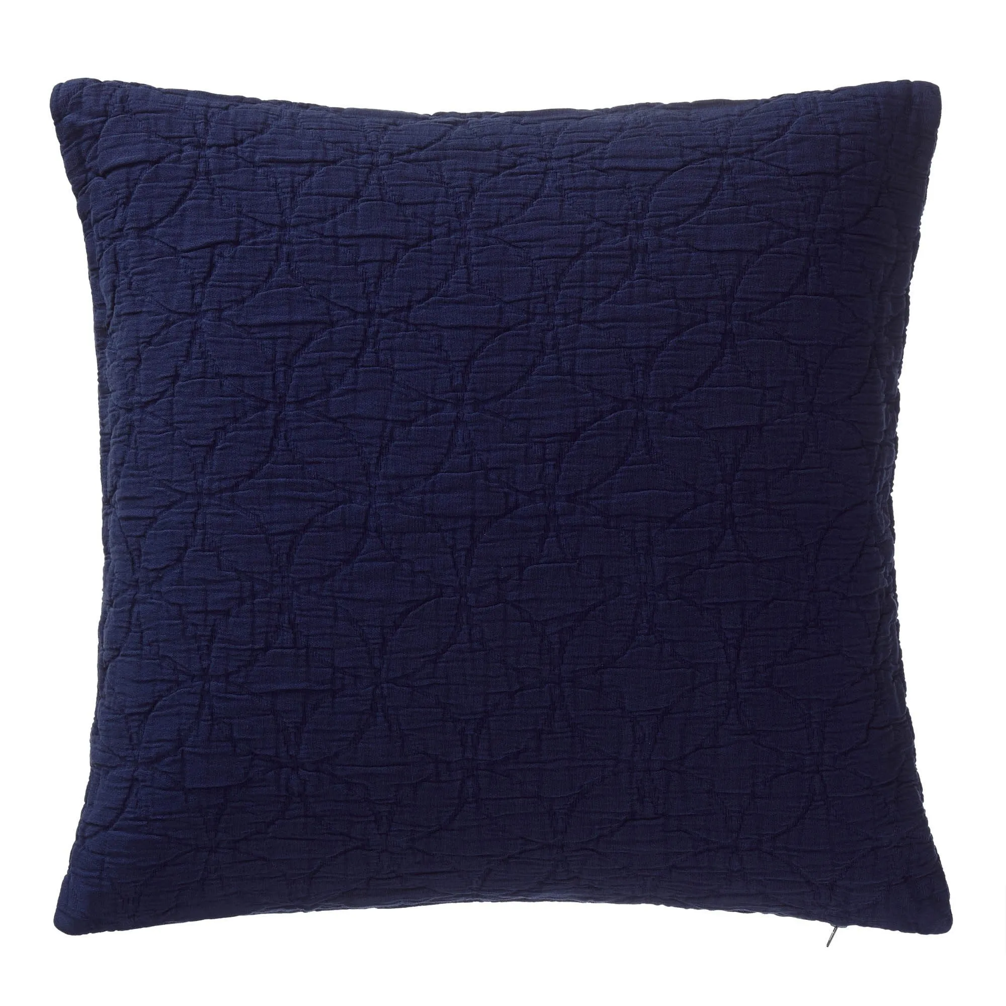 Carvado Cotton Bedspread [Dark blue]