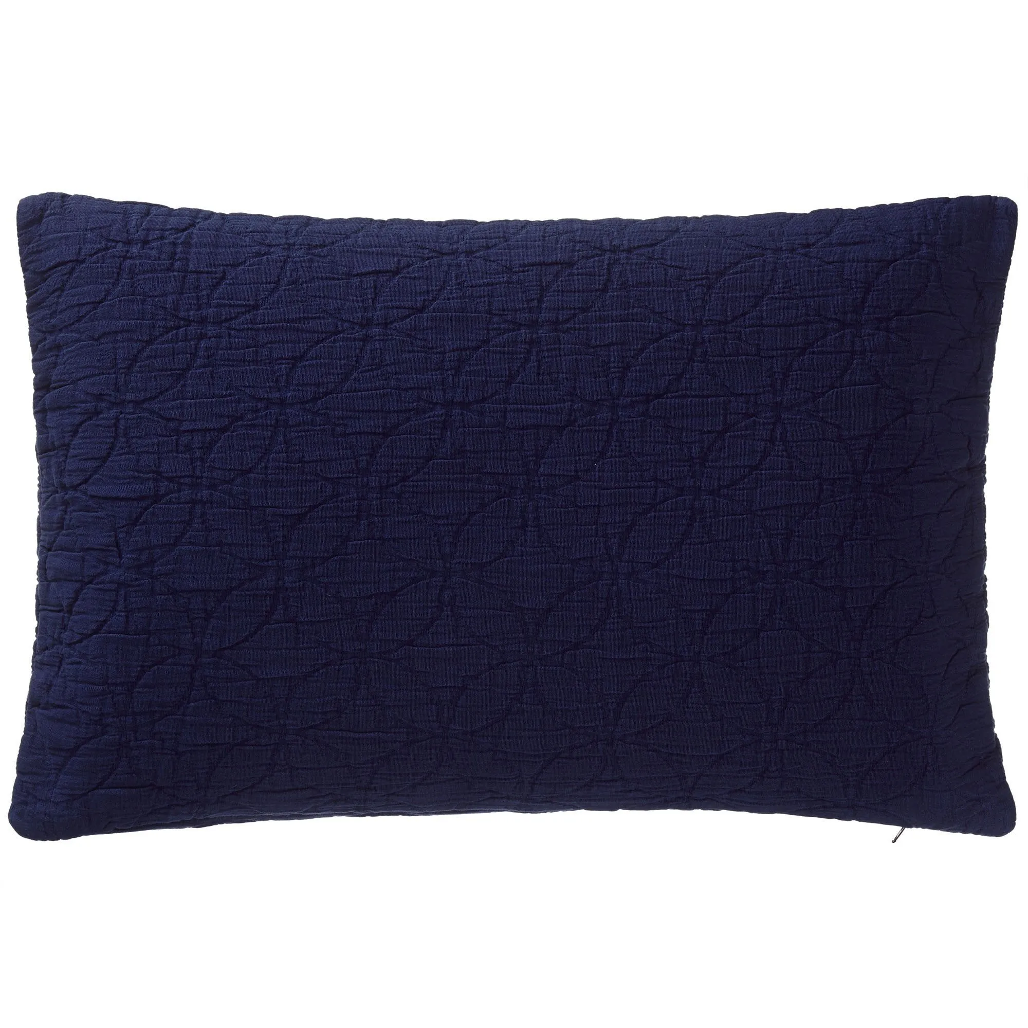 Carvado Cotton Bedspread [Dark blue]