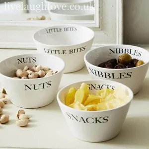 Ceramic Snack Bowls set of 4