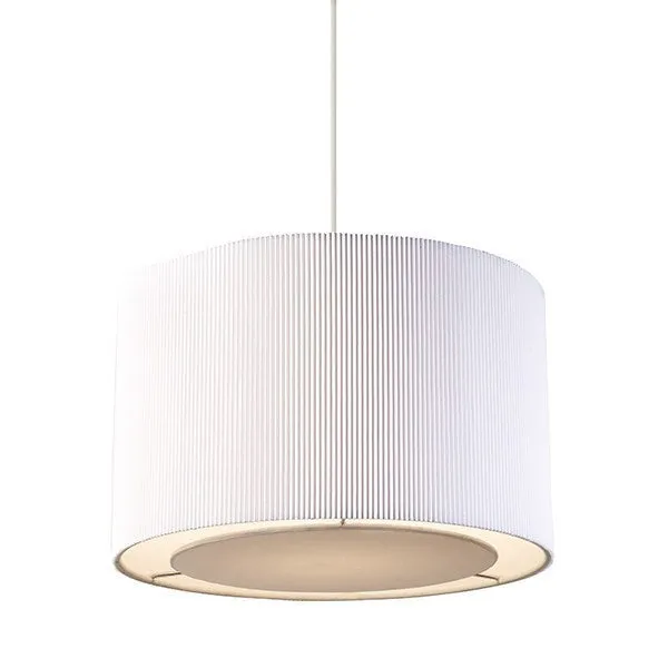 Colette Non Electric 60 Watt White Cotton Mix Pendant