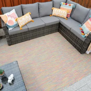 Colourful Mottled Indoor Outdoor Area Rug - Terrazza