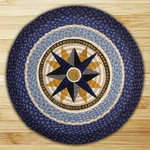 Compass Round Patch Rug