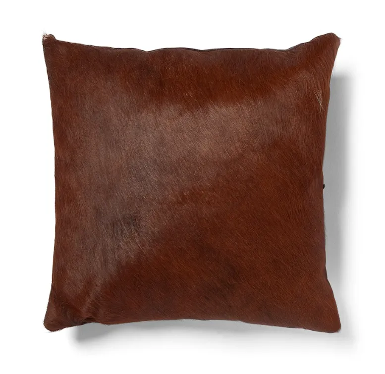 Cowhide Cushion Brown - Medium