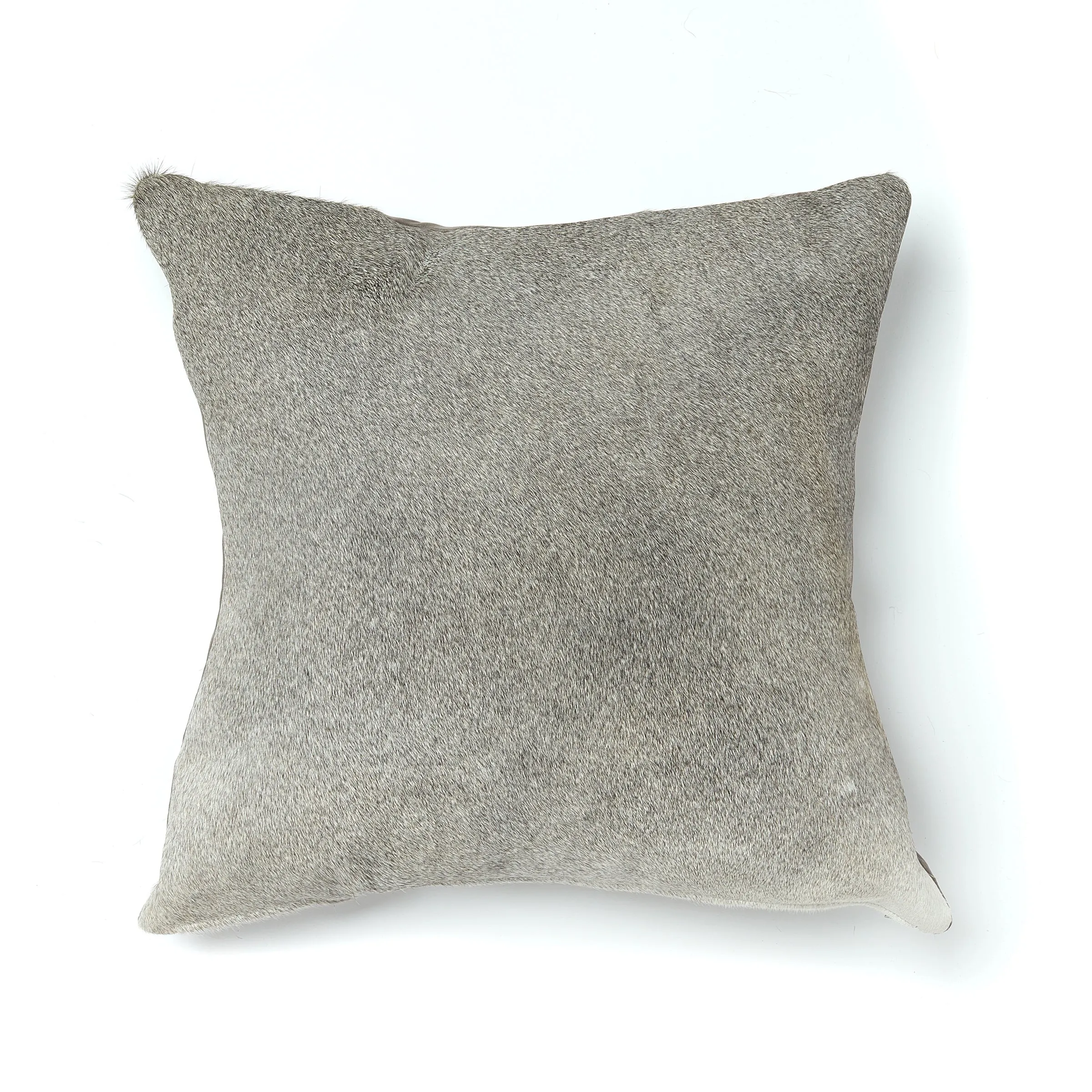 Cowhide Cushion - Grey