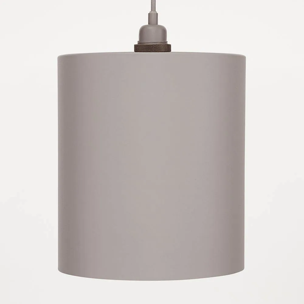 Cylinder Shade Grey Pendant