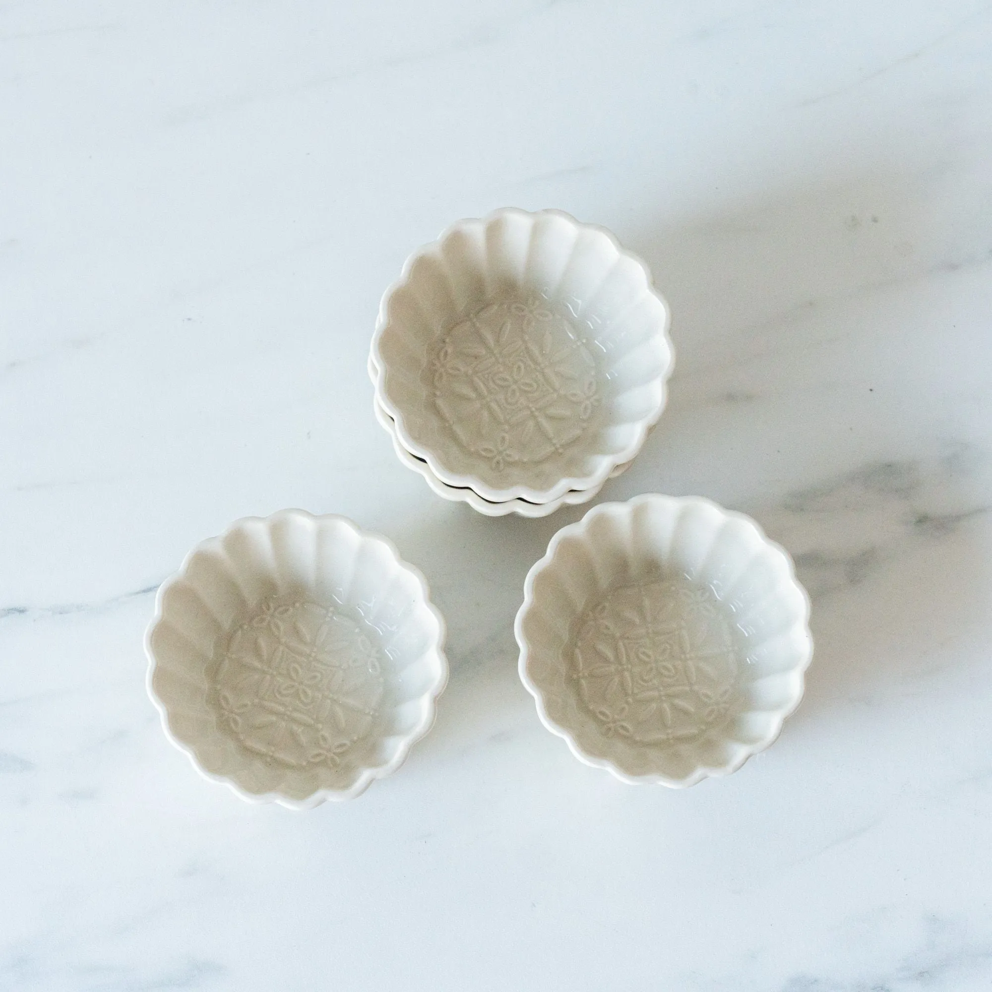 Embossed Fluted Bowls