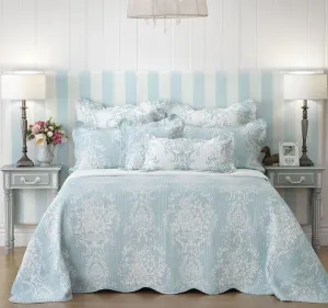 Florence Blue Bedspread Set by Bianca