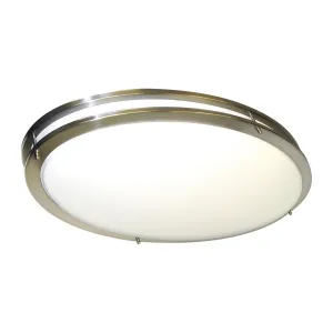 Glamour 33 in. LED Flush Mount Light Brushed Nickel