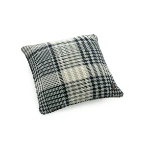 Haddeo Glen Check Large Classic Cushion in Eau De Nil