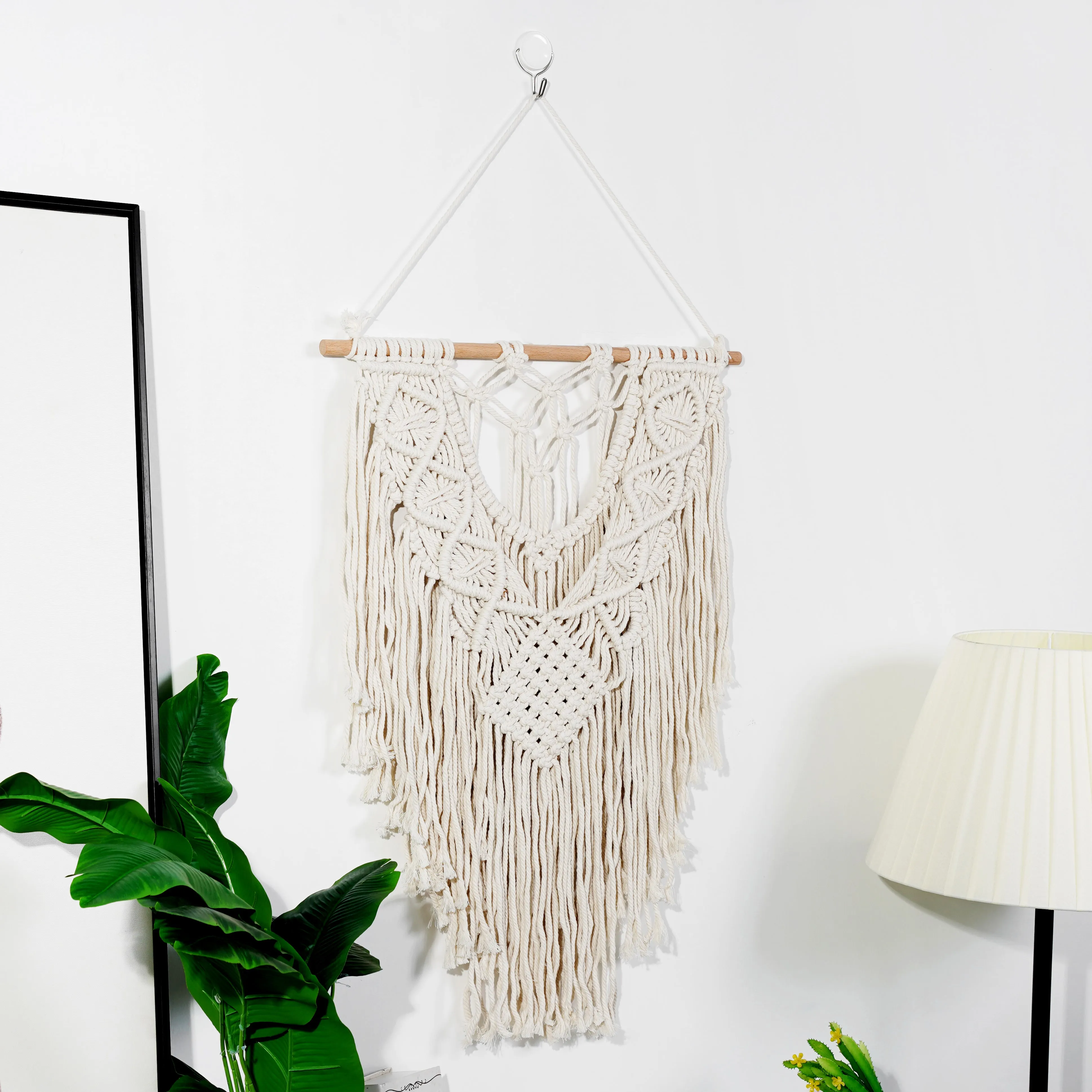 Hand-woven Macrame Wall Hanging Tapestry Boho Crafts Art Home Decor