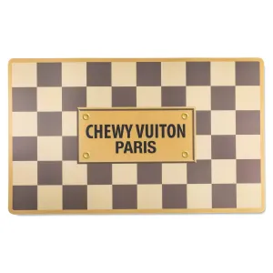 Haute Diggity Dog - Checker Chewy Vuiton Placemat and Matching Bowl