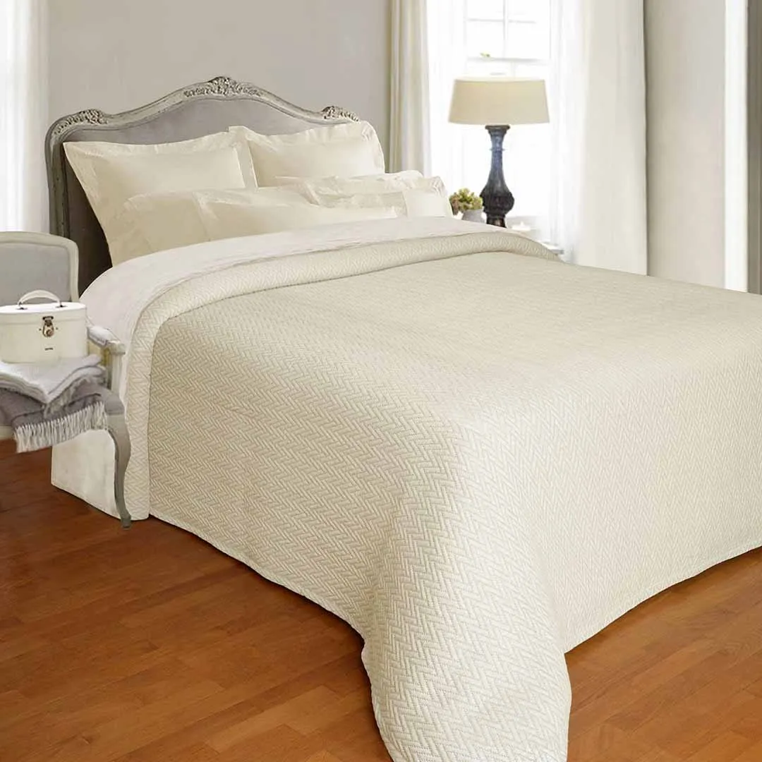 Herringbone Jacquard Bedspread