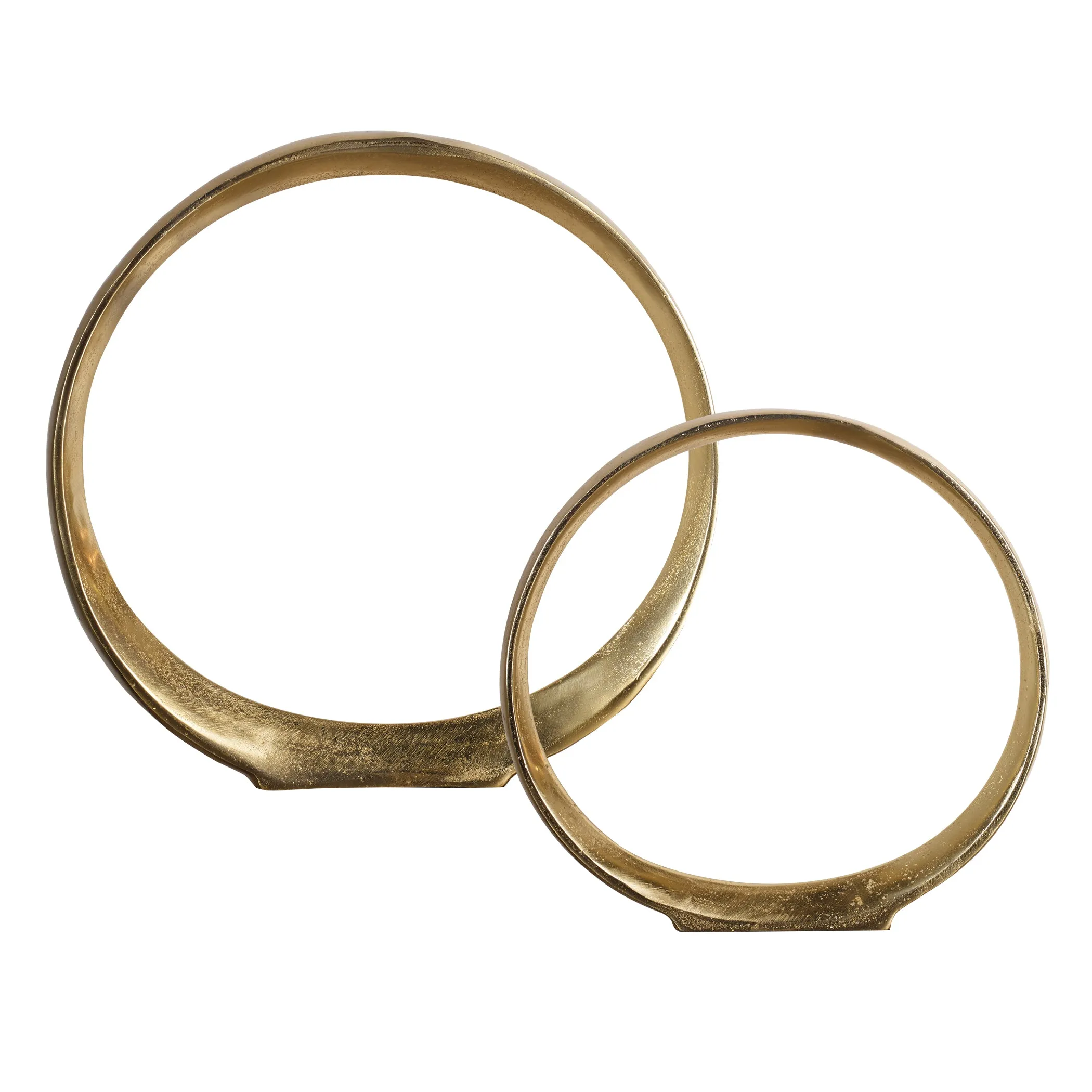 Jimena Gold Ring Sculptures Set/2