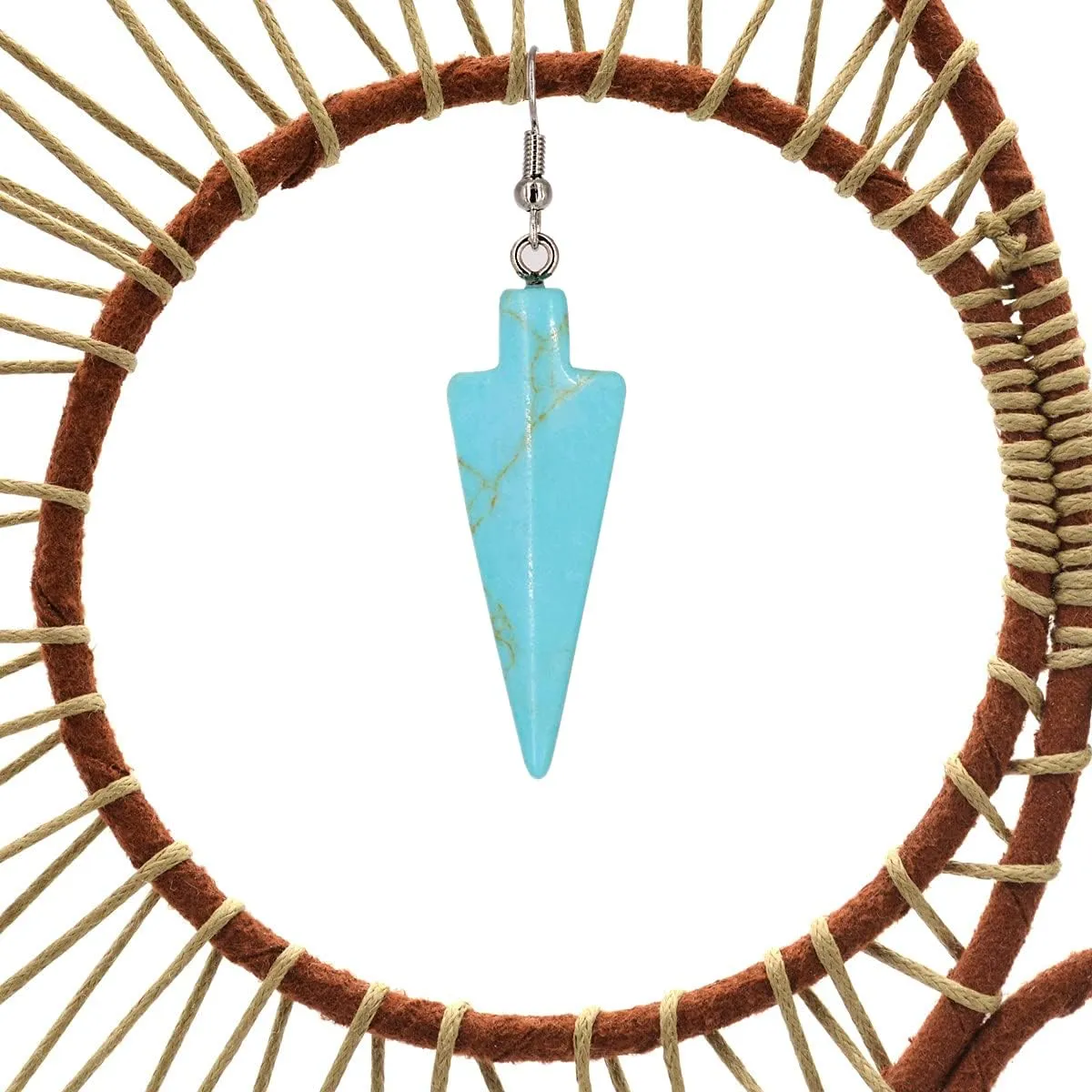 Large Dream Catchers for Bedroom, Boho Turquoise Hanging Ornament