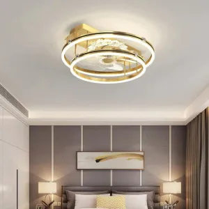 Luxury Fan Living Room Round Ceiling Lamp Simple Lamps