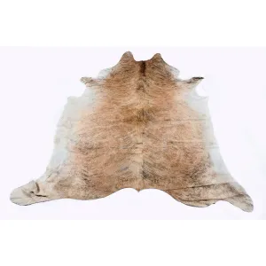 Medium Brindle - Tan Coloured Large Premium Cowhide Rug