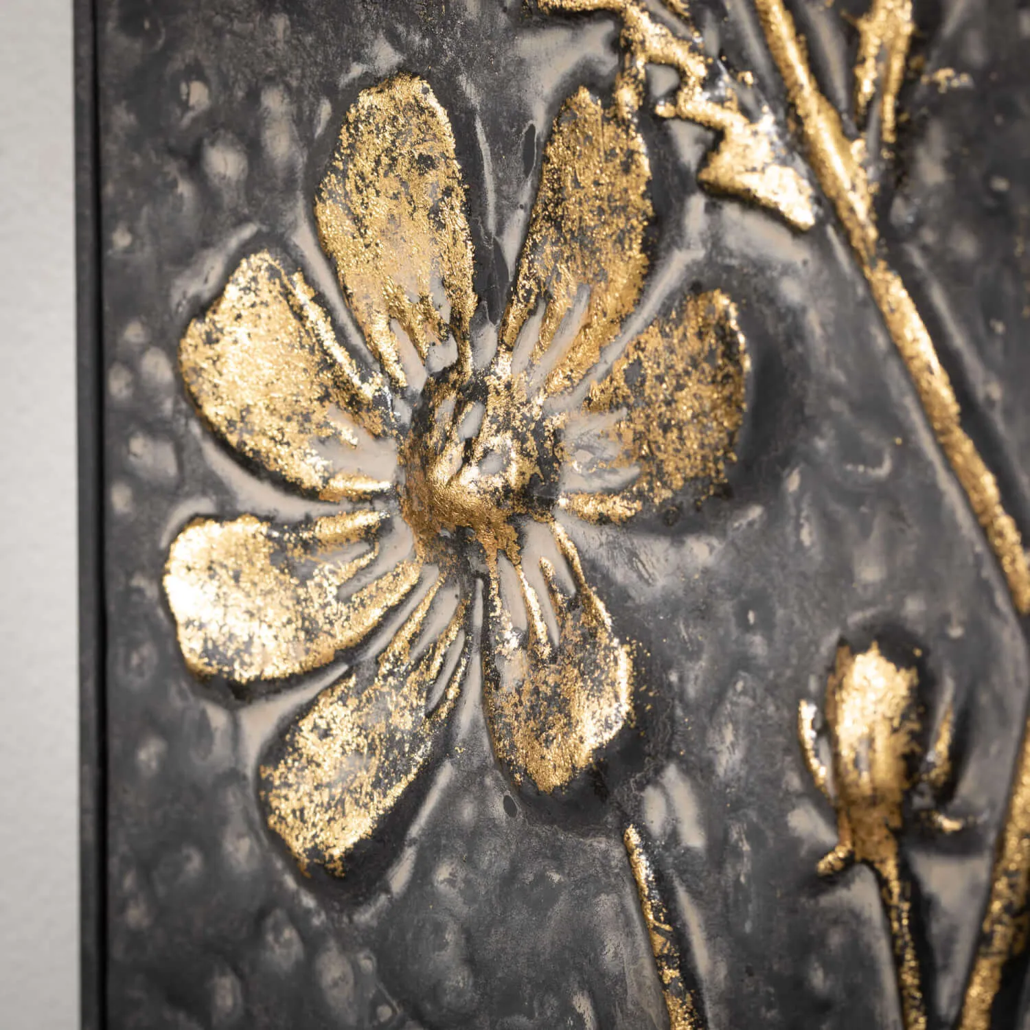 Metallic Floral Wall Panel