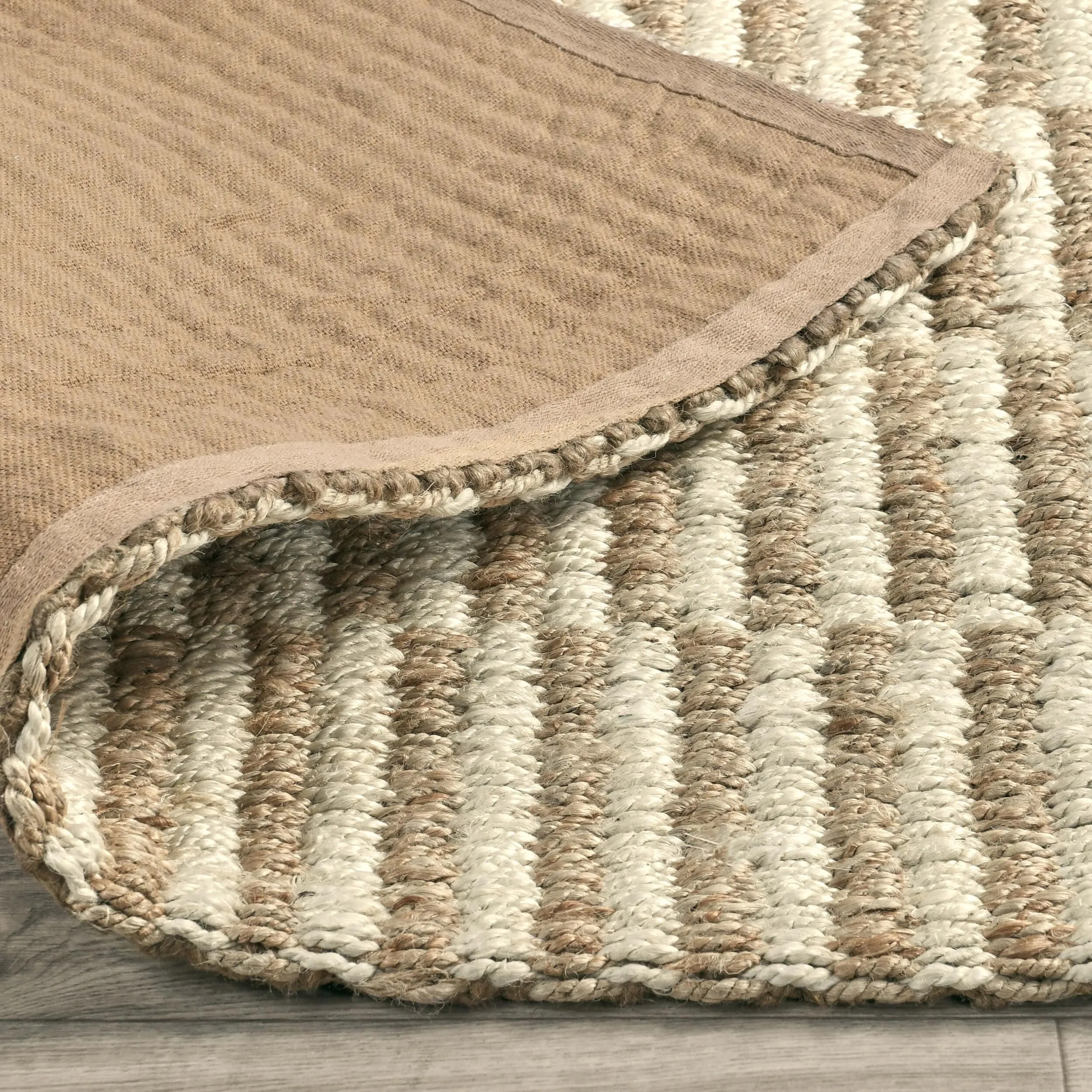 Monterey Jute Rug, Ivory/Natural