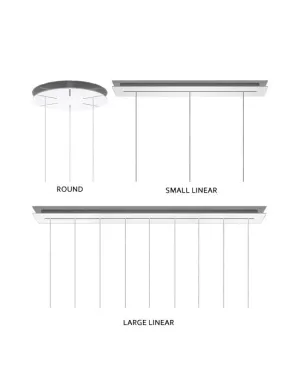 Multiple canopy for Foscarini lights