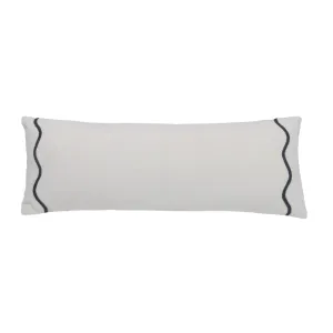 Orla Cotton Cushion Natural/Slate