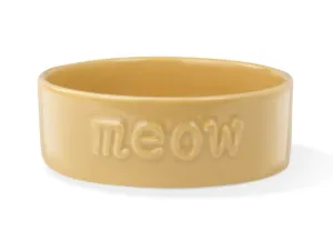 PetShop by Fringe Sculpt Meow Ochre Bowl