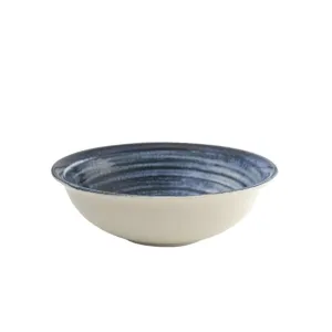 Porcelain Soup - Cereal Bowl Pebble Deep Ocean Blue 17cm