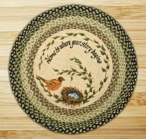 Robins Nest Round Patch Rug