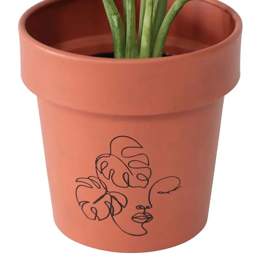 Set of 2 Line-Art planters