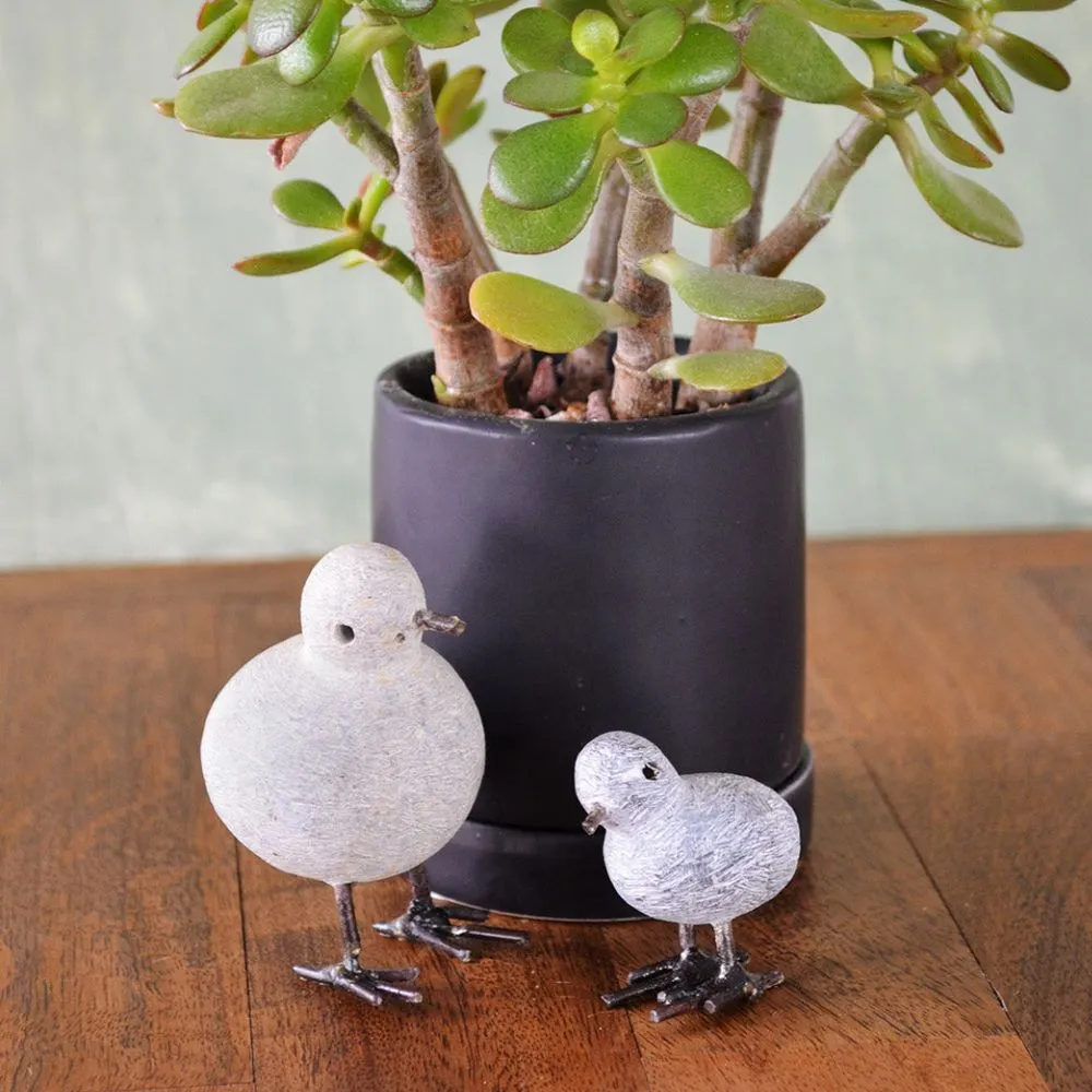 Shona Stone Mini Chikadee Birds Set of 2