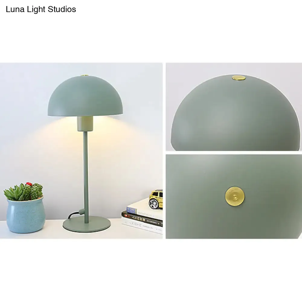 Sleek Macaron Umbrella Desk Lamp for Child's Bedroom