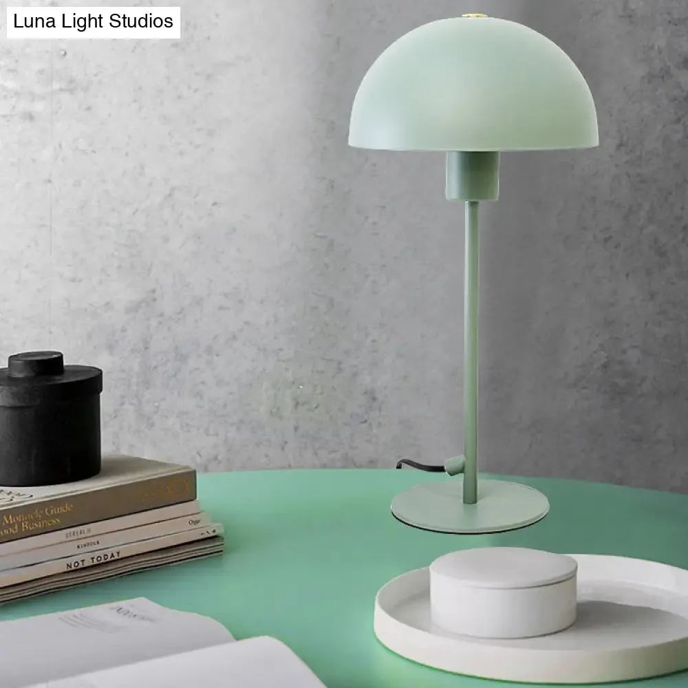 Sleek Macaron Umbrella Desk Lamp for Child's Bedroom