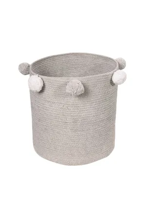 STORAGE BABY BASKET BUBBLY GREY