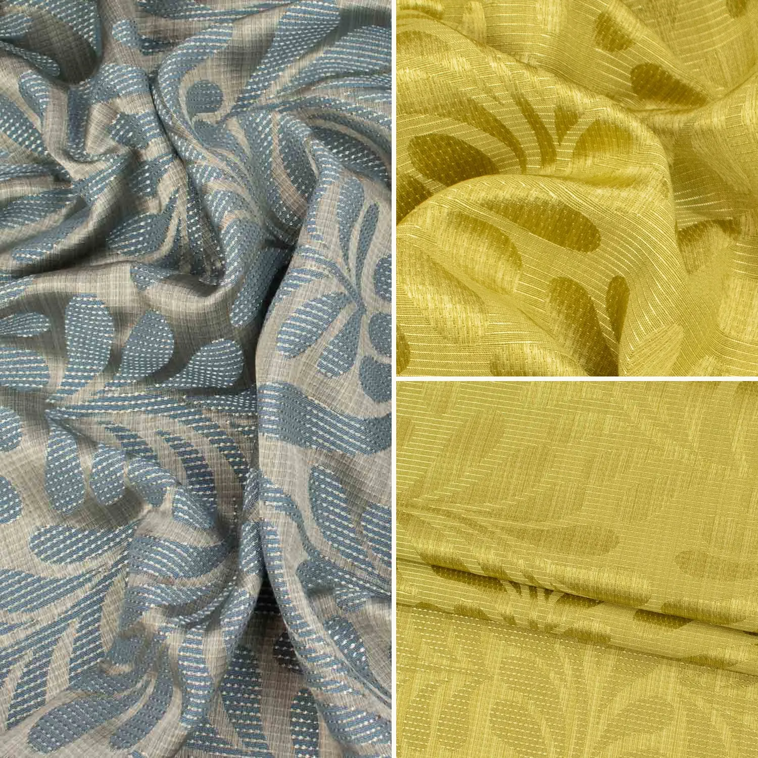 Toulouse by Maurice Kain Reversible Leaves Jacquard Curtaining/Upholstery