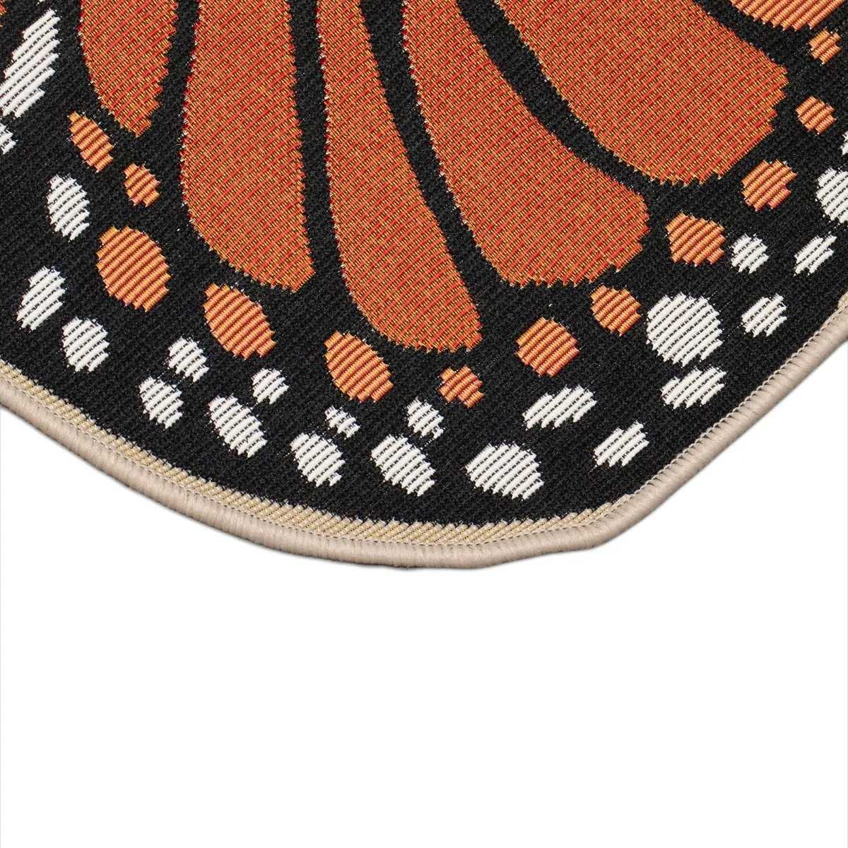 Trans-Ocean ESENCIA Indoor/Outdoor Power Loomed Latex Back Non Slip Mat  - Orange