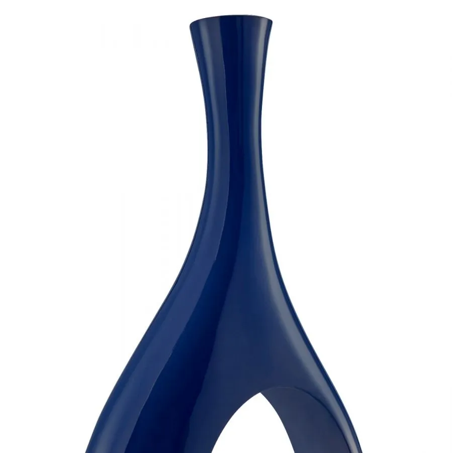 Trombone Vase - Large Blue 51" - Home Decor