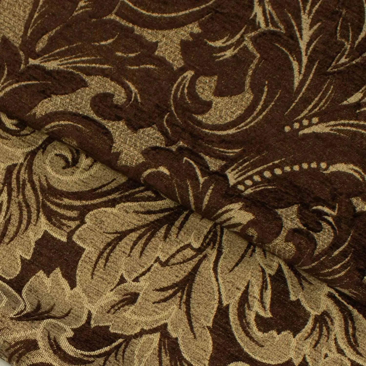 Turkish Curtaining/Upholstery Decor Damask Vines Chenille Jacquard