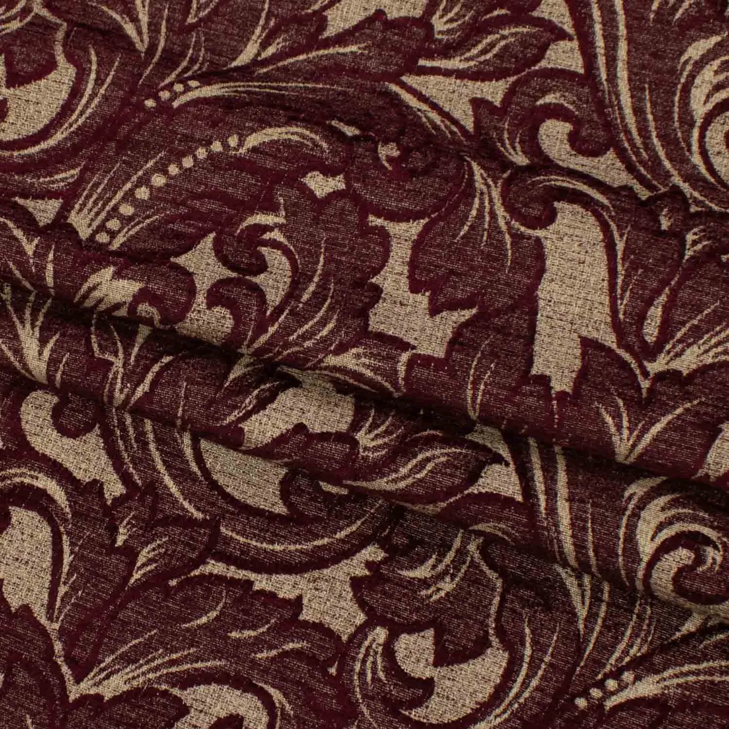 Turkish Curtaining/Upholstery Decor Damask Vines Chenille Jacquard