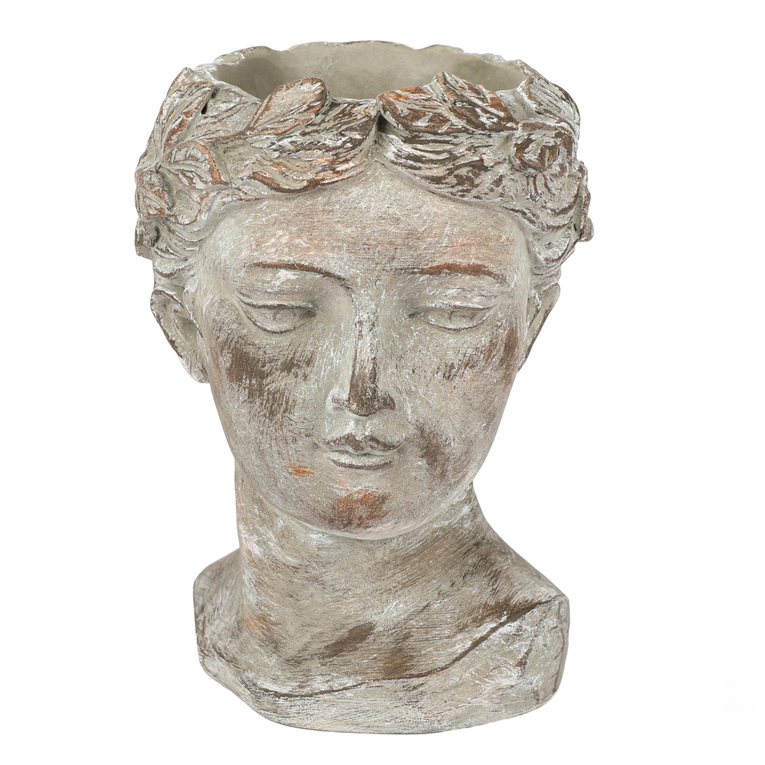 Women Head Planter For Plants Set Of 1-8" X 6" X 6" Artistic Greco