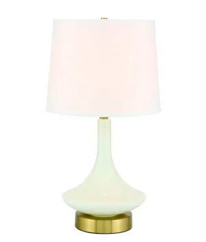 ZC121-TL3020BR - Regency Decor: Alina 1 light Brass Table Lamp